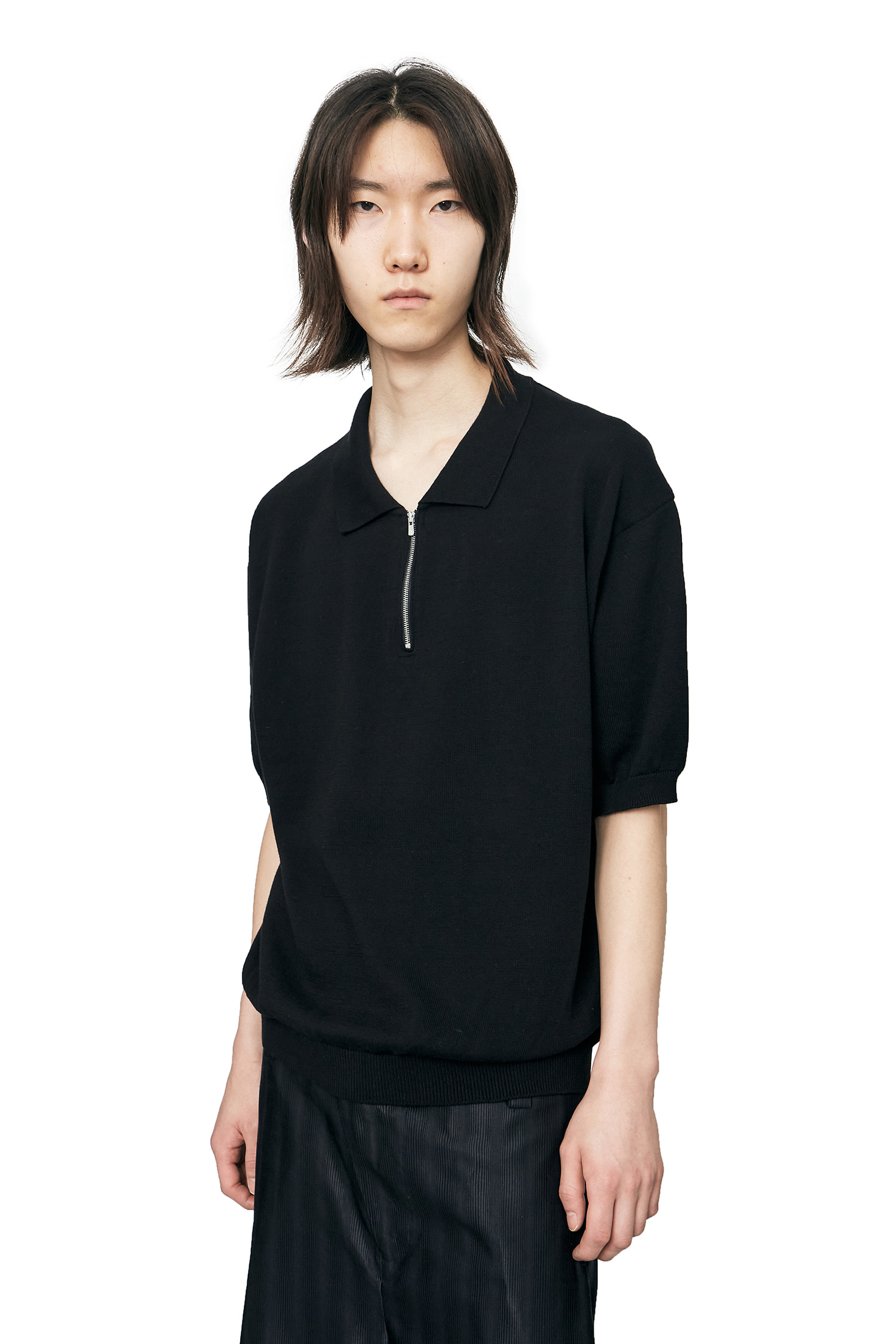 Short Sleeve Knit EXCELLA® Black