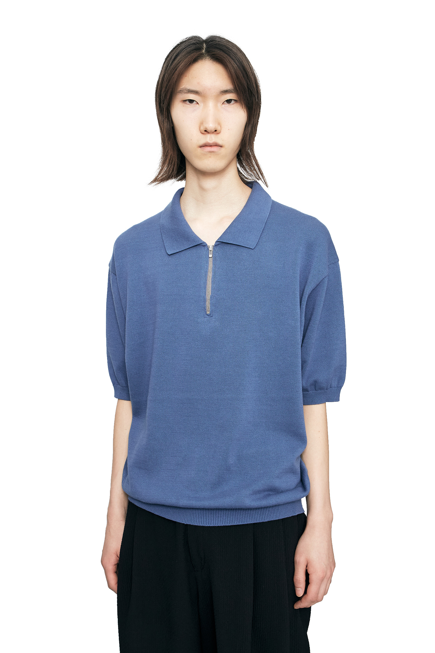 Short Sleeve Knit EXCELLA® Blue
