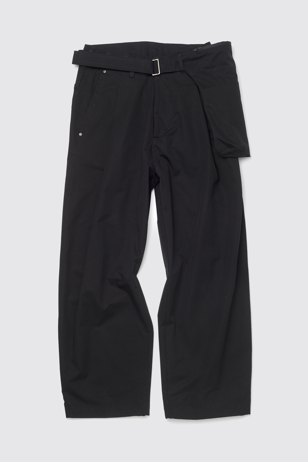 Deep Pleats Trousers V2 Black + Holster Bag Black