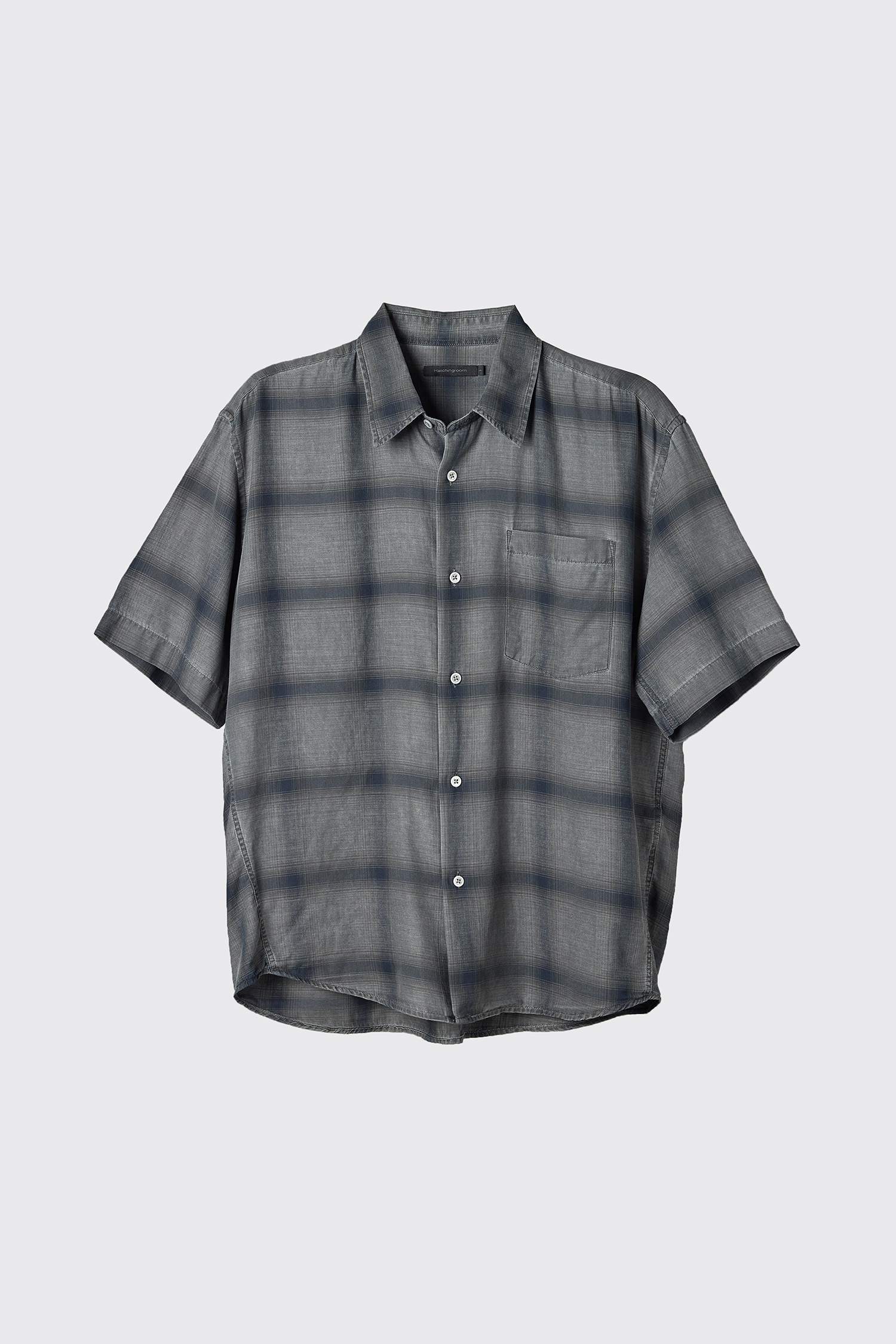 Dyed Half Shirt  Ombre Charcoal