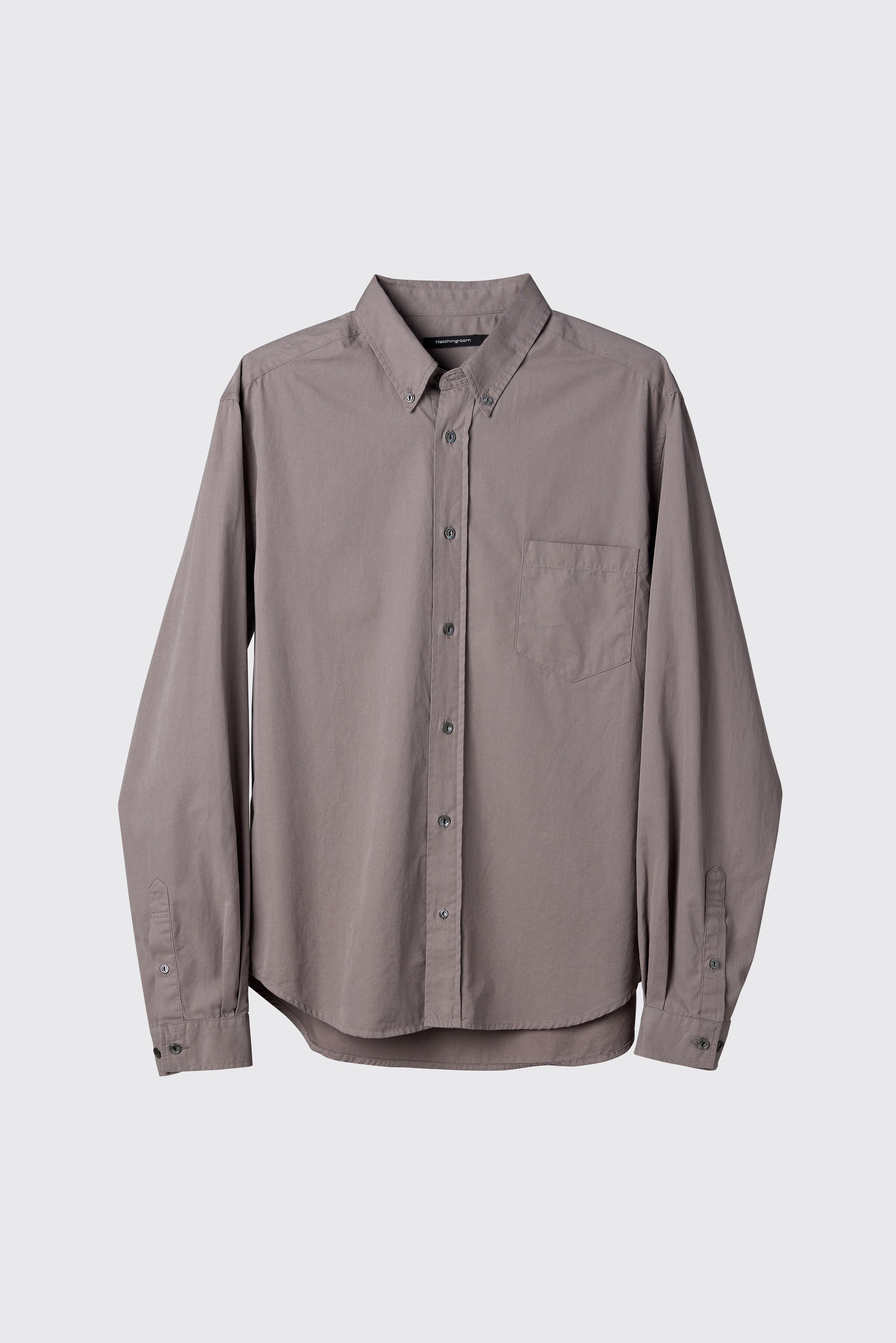 Out Button Shirt Rose Brown