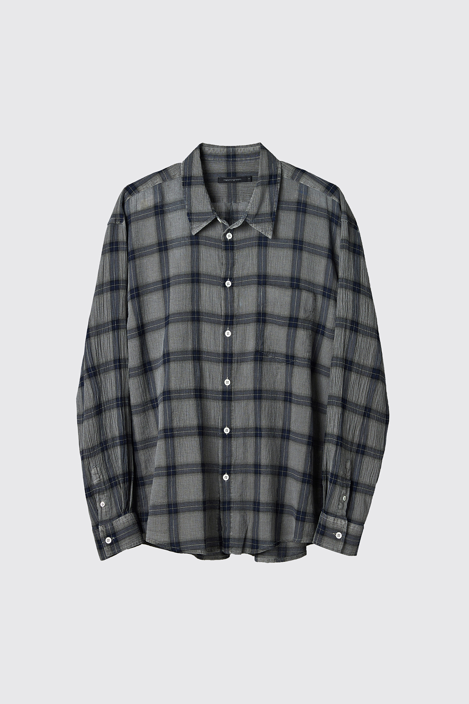 Classic Shirt Pigment Dyed Check Grey