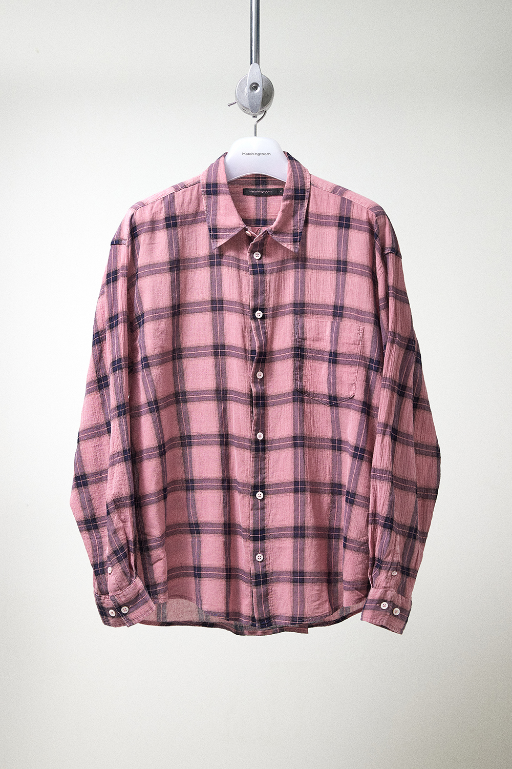 Classic Shirt Over Dyed Check Pink (2nd Restock)