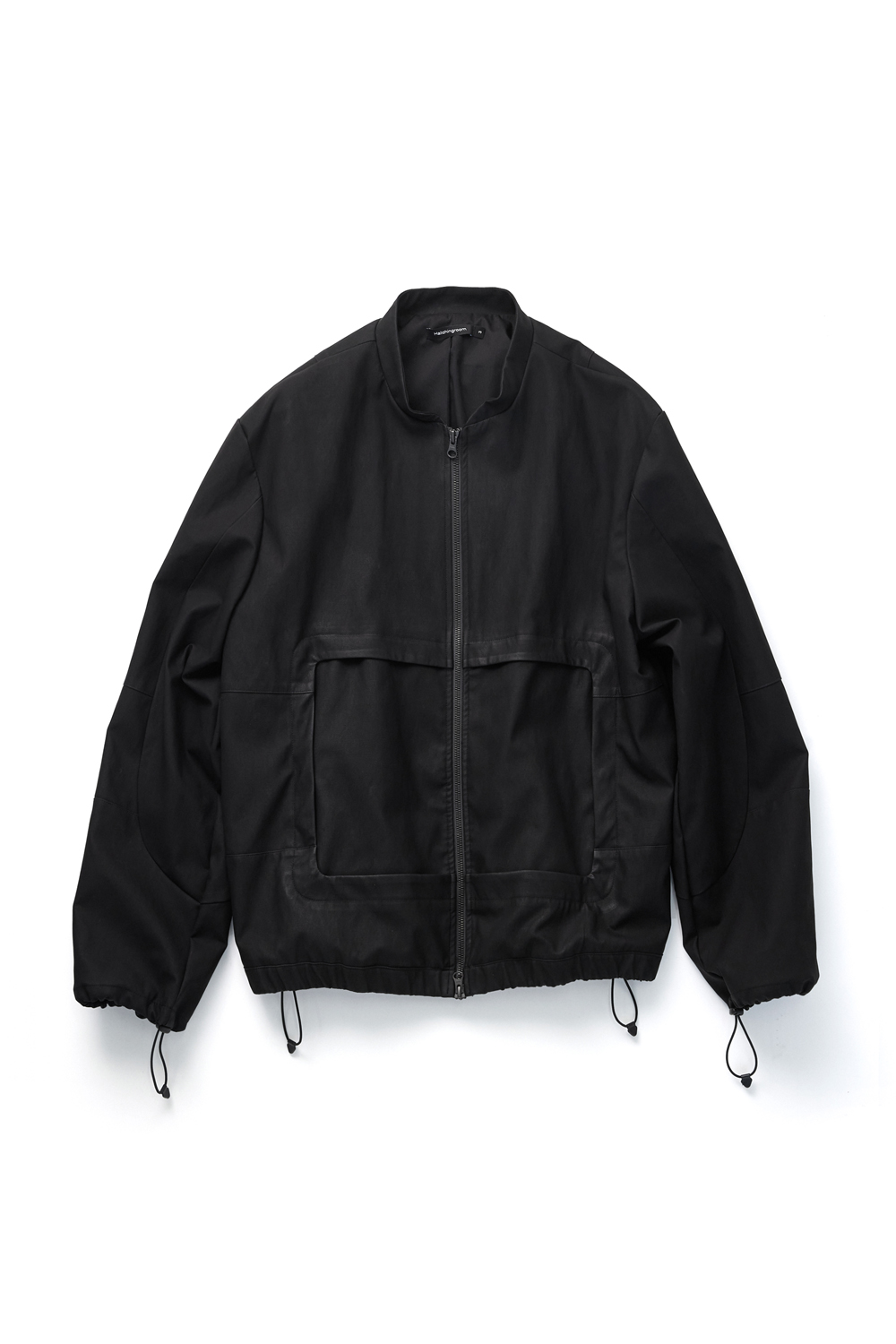 Square Jacket Faux Leather Black