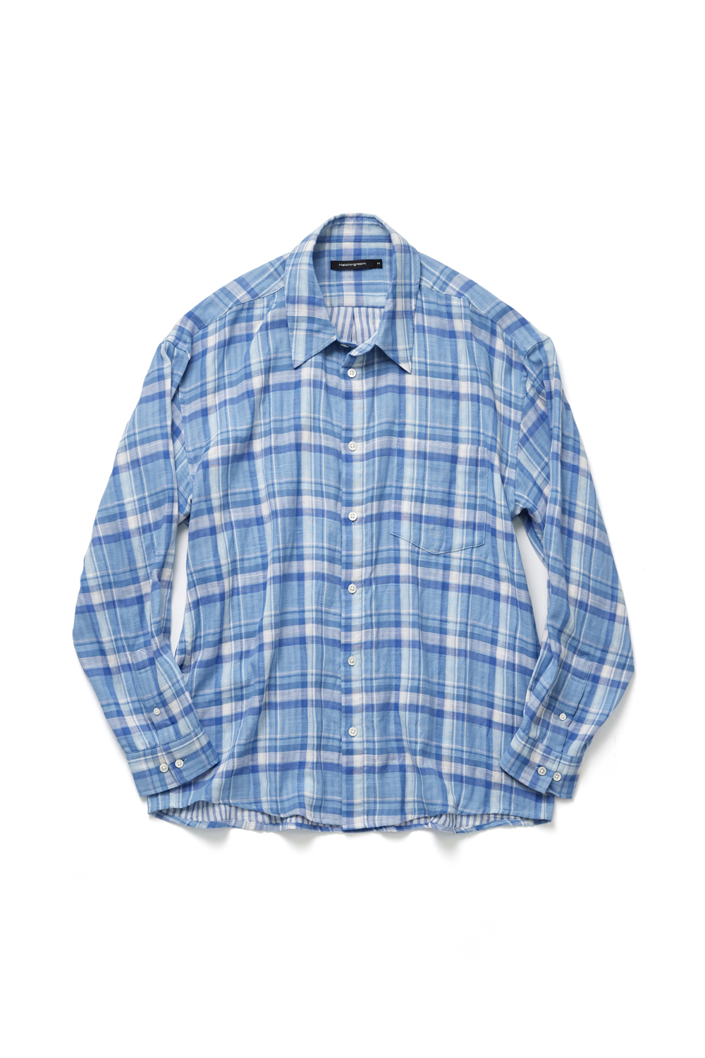Classic Shirt Double Face Check Blue/White